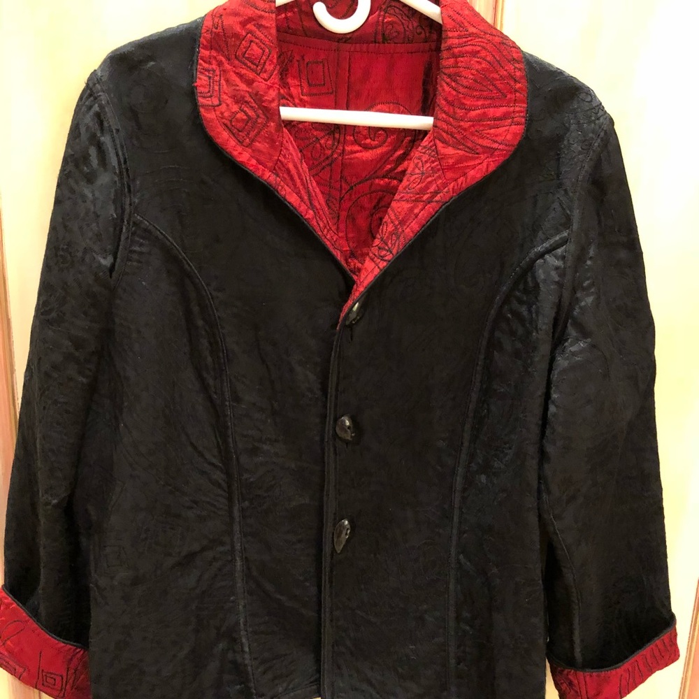 Reversible jacket worn once